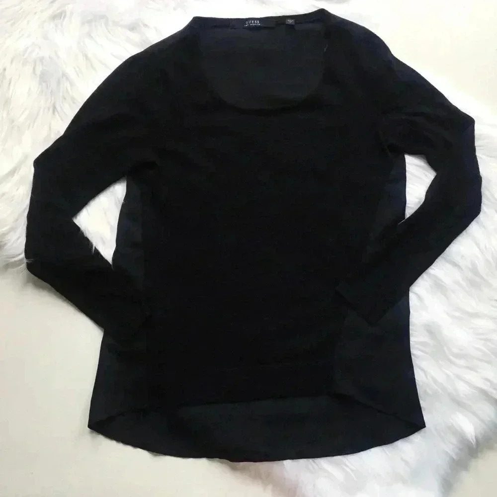Guess Mix Scoop Black Sweater - Picture 4 of 8